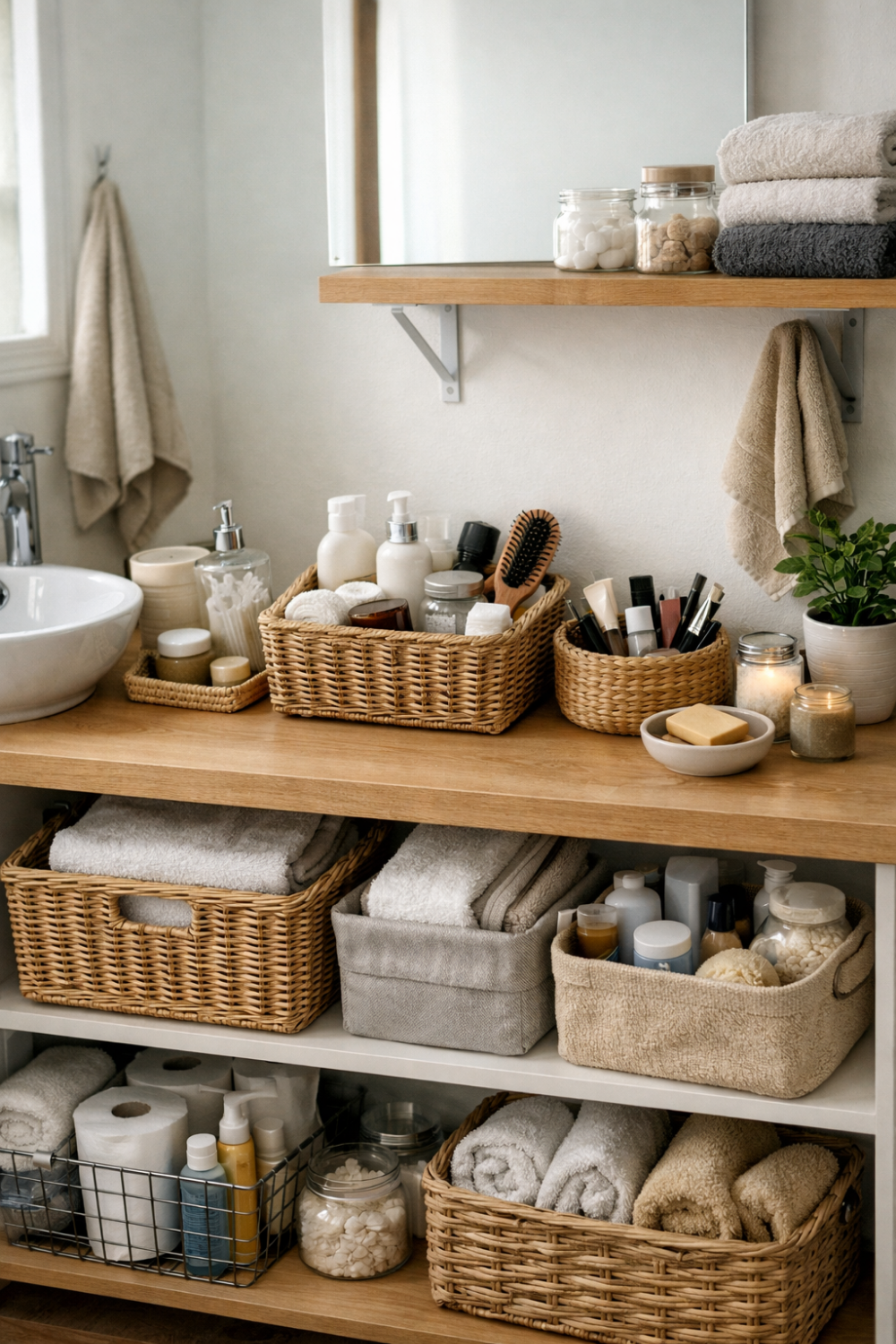 Ordnung im Badezimmer