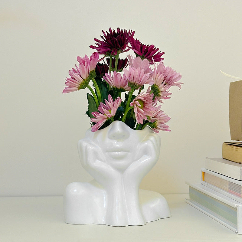 In Liebe versunken Vinyl Blumen Vase – klein