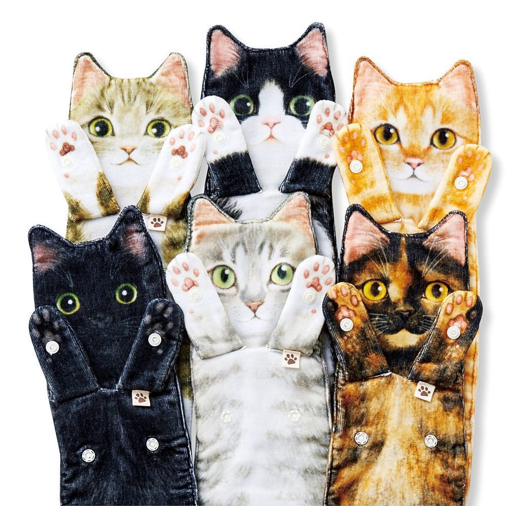 Niedlichkeitsalarm Katzenhandtücher für Bad und Küche
