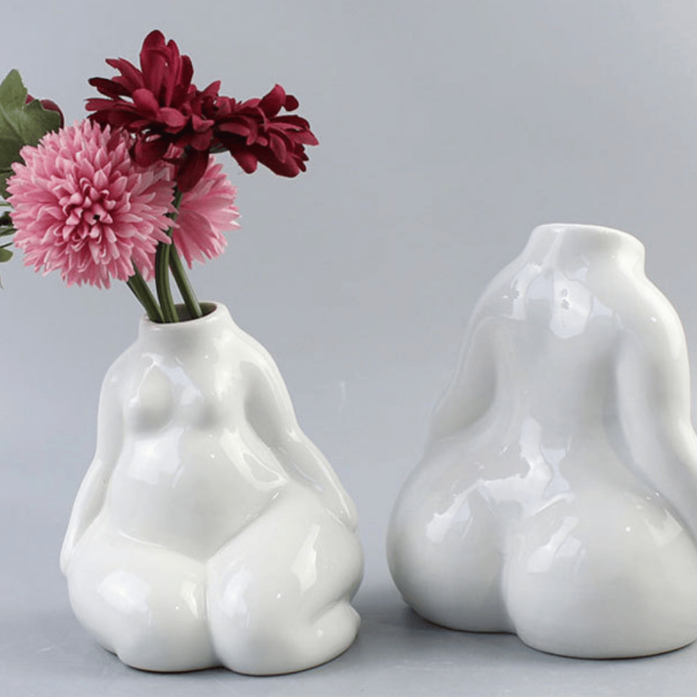 Diät ist schwer Keramik Blumen Vase – klein