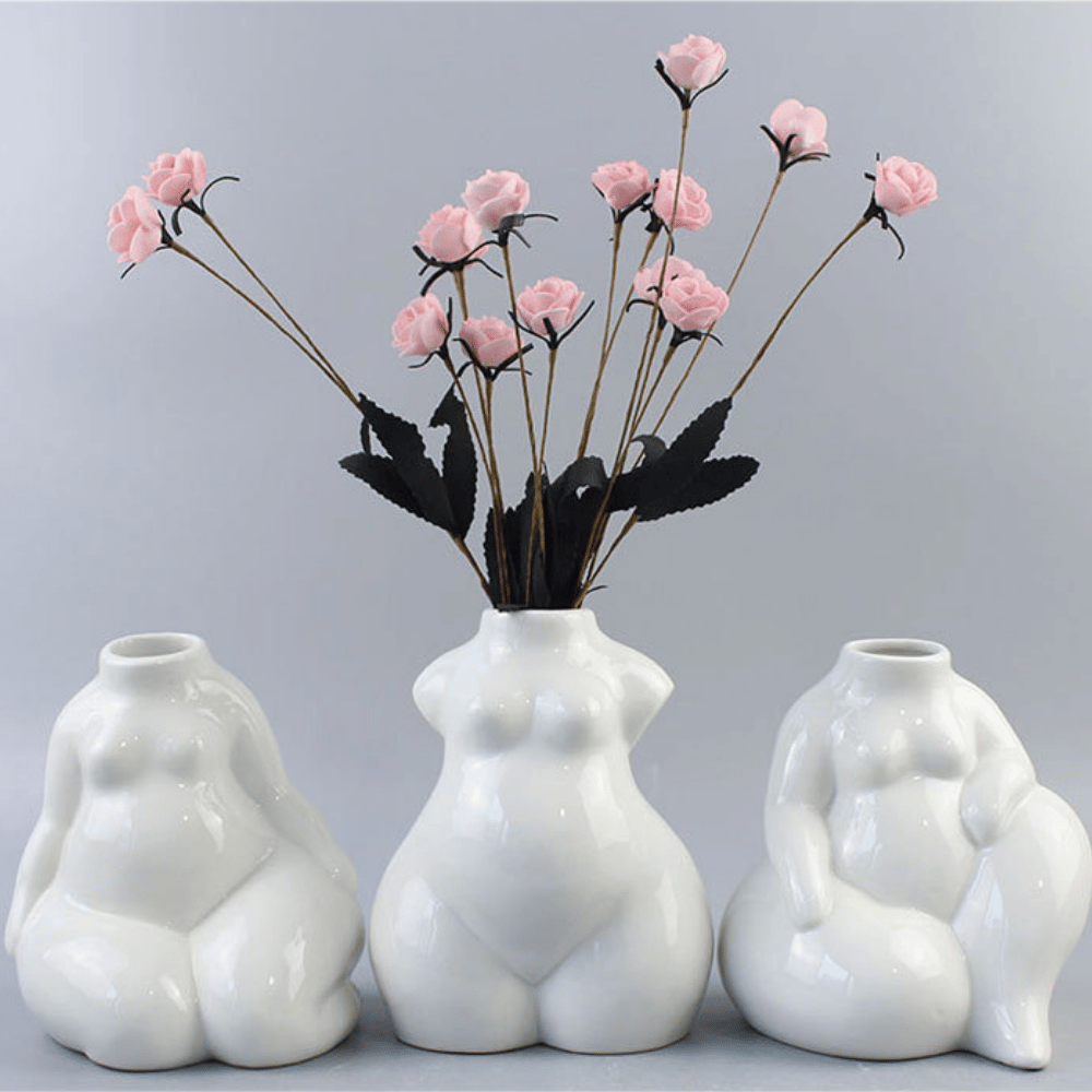 Diät ist schwer Keramik Blumen Vase – klein