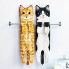 Niedlichkeitsalarm Katzenhandtücher für Bad und Küche