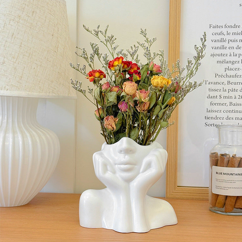 In Liebe versunken Vinyl Blumen Vase – klein