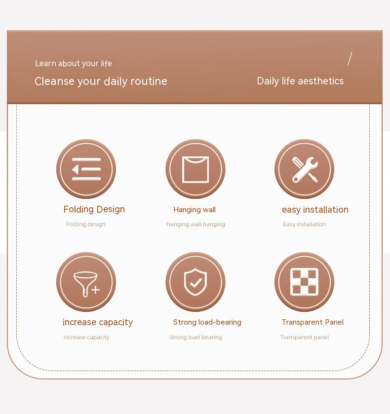 Faltbarer Hänge-Mülleimer für Gemüseschalen und Küchenabfälle