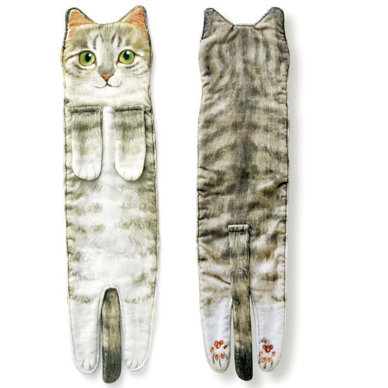 Niedlichkeitsalarm Katzenhandtücher für Bad und Küche