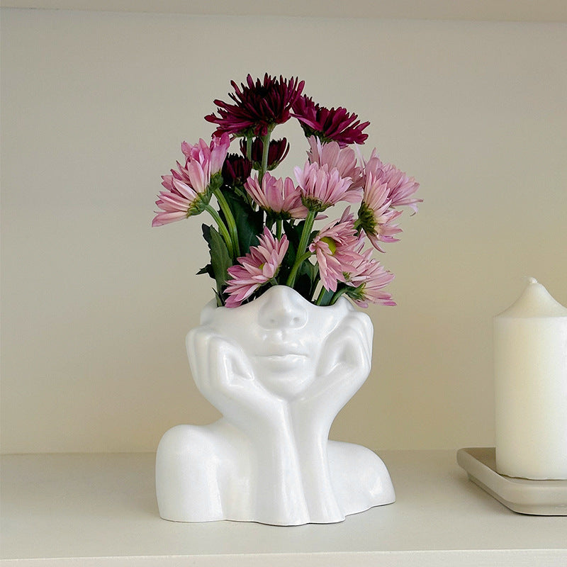 In Liebe versunken Vinyl Blumen Vase – klein