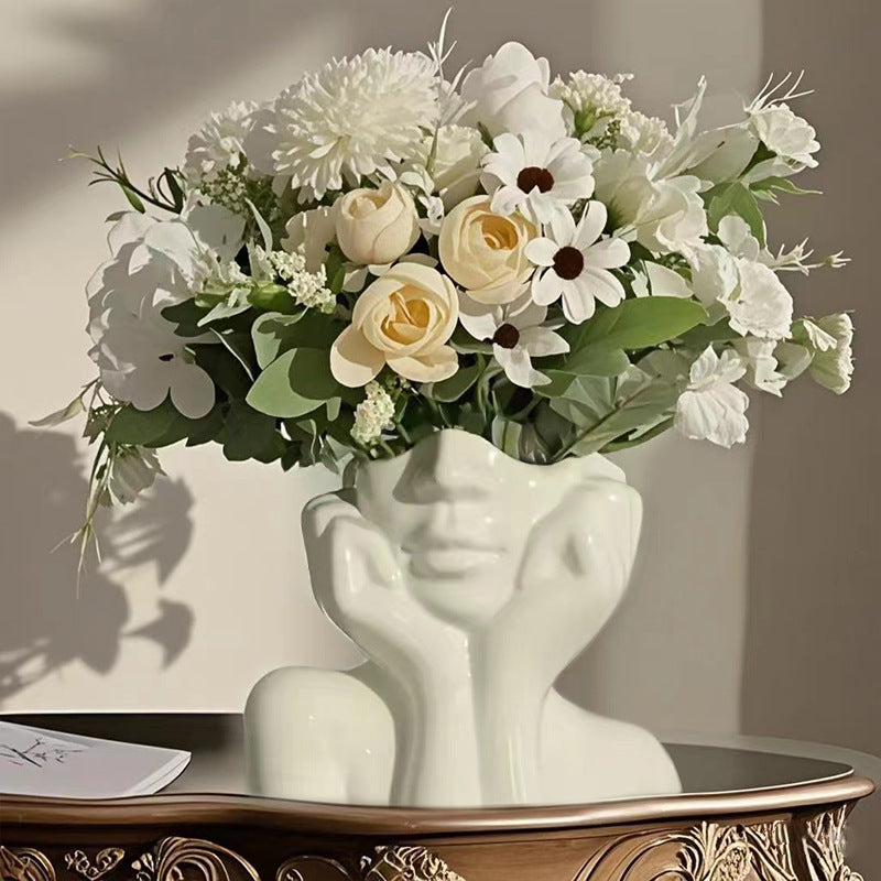 In Liebe versunken Vinyl Blumen Vase – klein