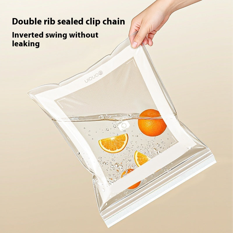 Hochwertige extra dicke Frischhaltebeutel für den Kühlschrank – Doppel-Zip-Verschluss