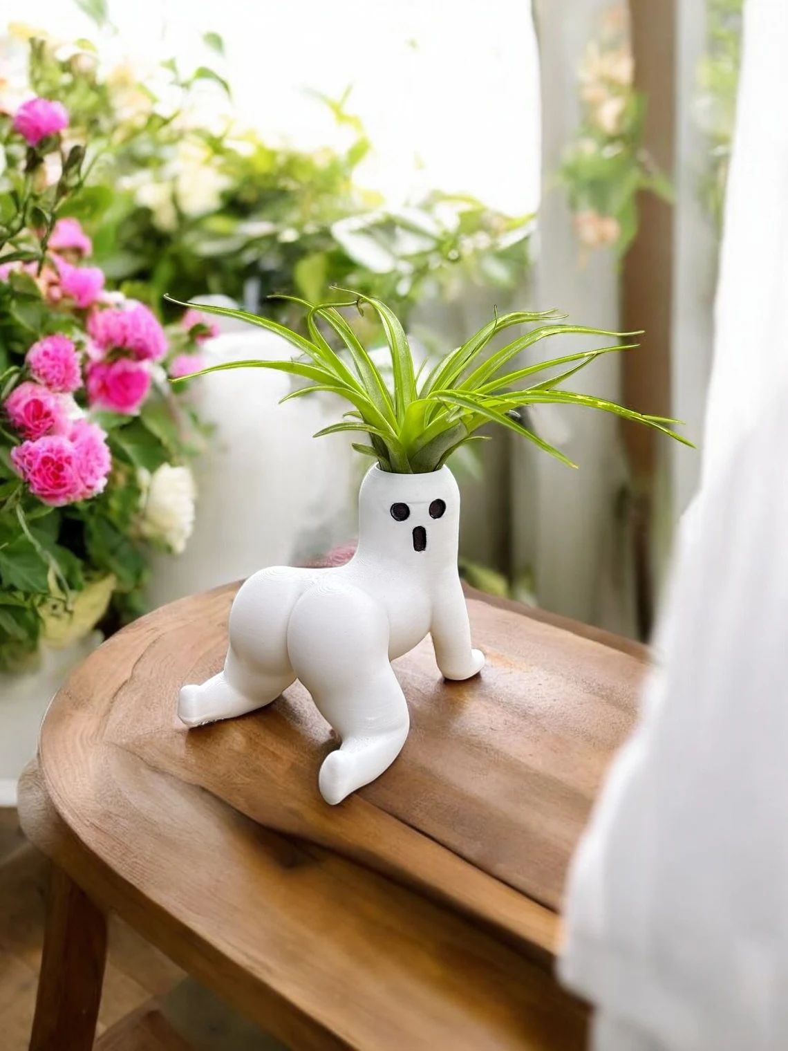 Berühr meinen Po – kleiner Resin Sukkulenten Pflanztopf