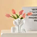 In Liebe versunken Vinyl Blumen Vase – klein