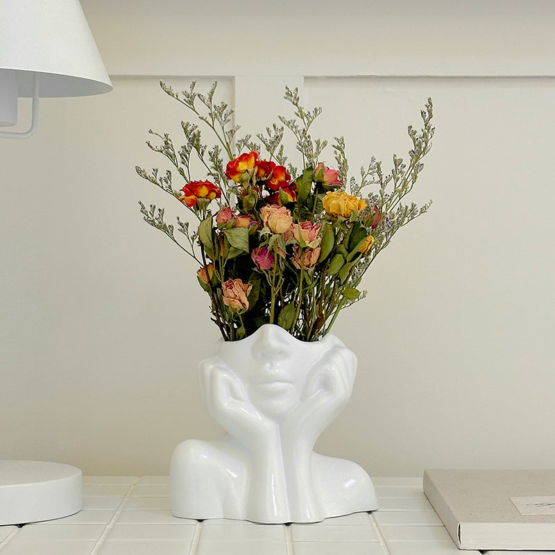 In Liebe versunken Vinyl Blumen Vase – klein
