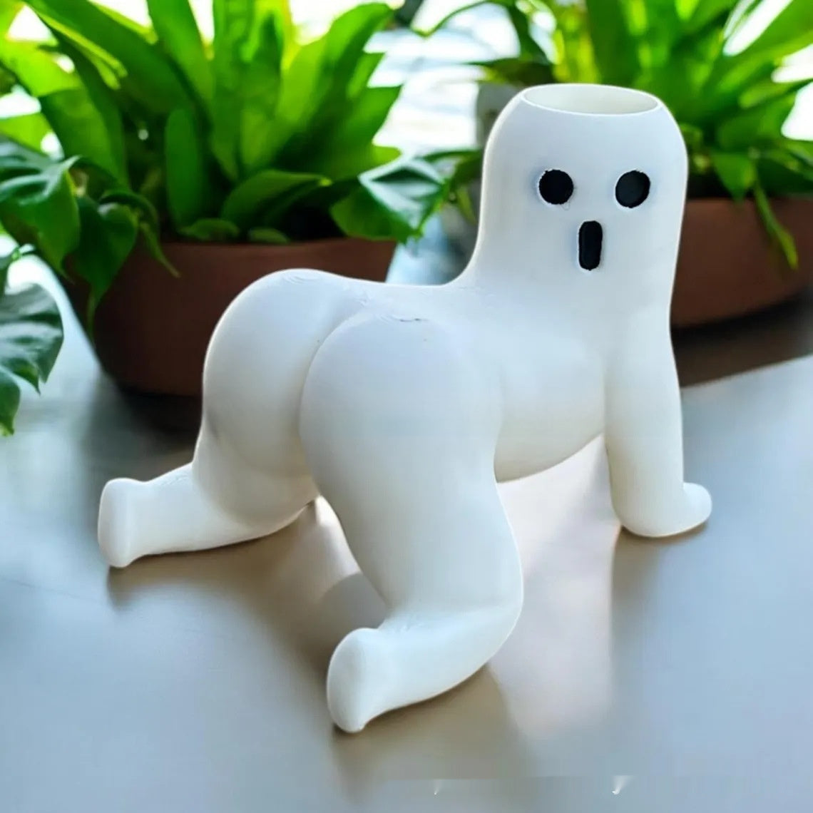 Berühr meinen Po – kleiner Resin Sukkulenten Pflanztopf