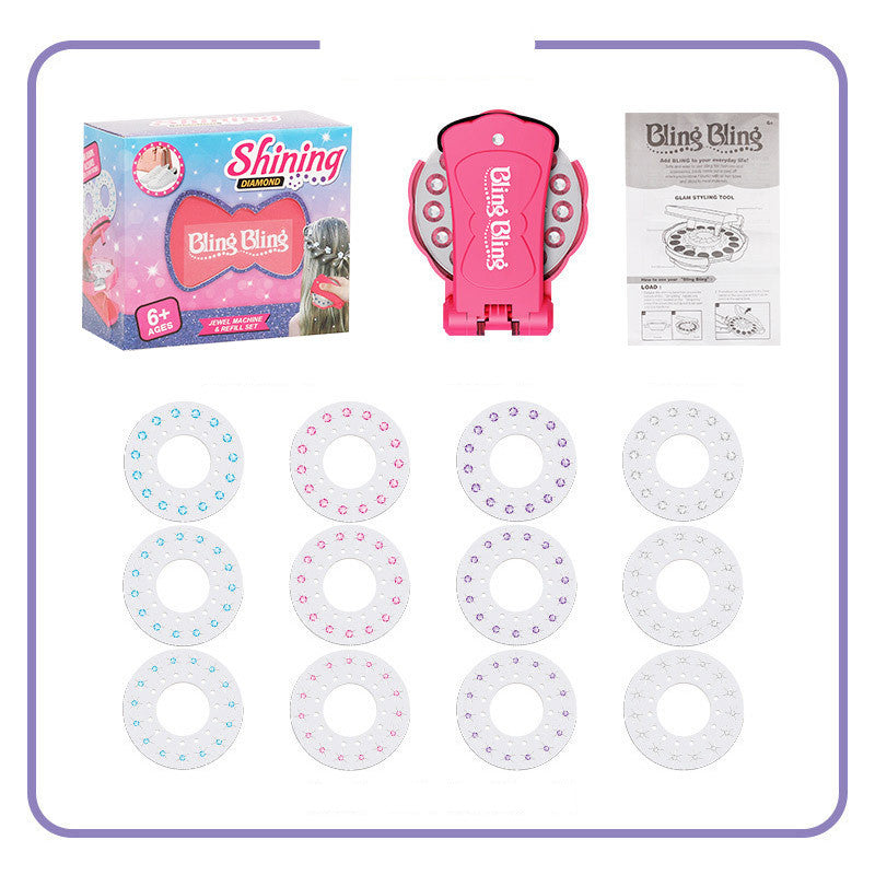 Glitzer-Haarstempel mit Strass – Der perfekte Glanz für Prinzessinnen-Frisuren