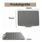 Rutschfeste Silikon Abtropfmatte hält Wasserpfützen fern für eine sichere Küche