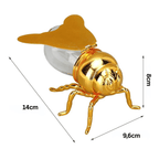 Honigglas in Bienenform als Symbol für Struktur und Zusammenhalt