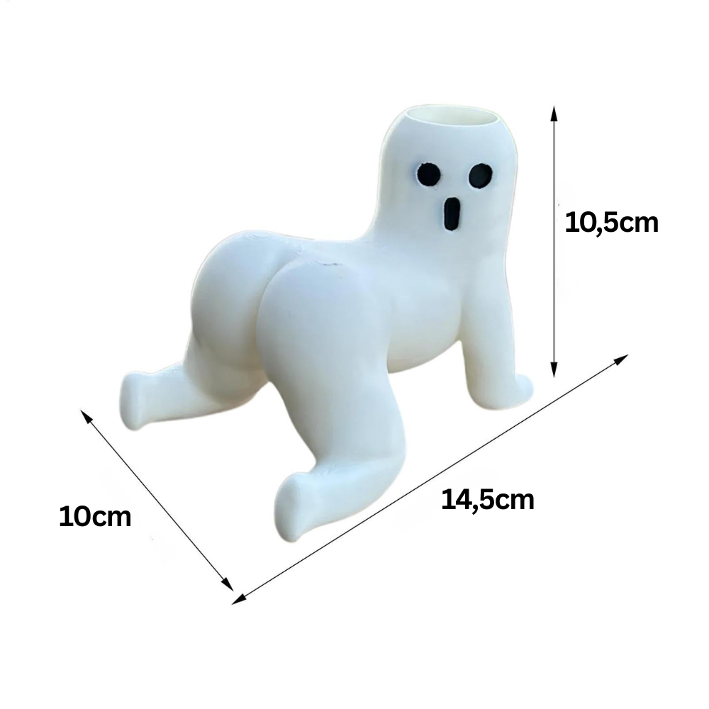 Berühr meinen Po – kleiner Resin Sukkulenten Pflanztopf