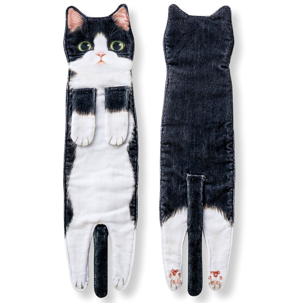 Niedlichkeitsalarm Katzenhandtücher für Bad und Küche