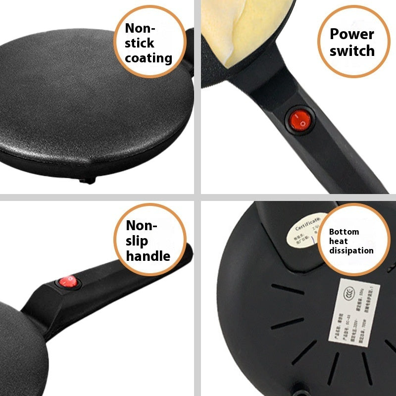 Dünne Omeletts Tortillas und Pfannkuchen mit diesem elektrischen Crêpe Maker zubereiten