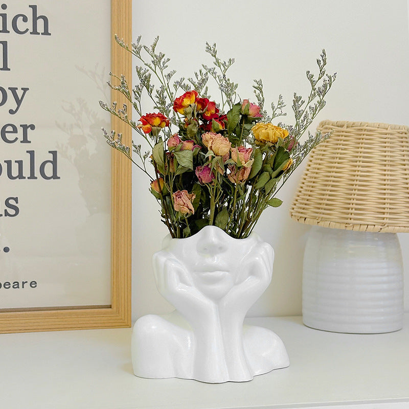 In Liebe versunken Vinyl Blumen Vase – klein