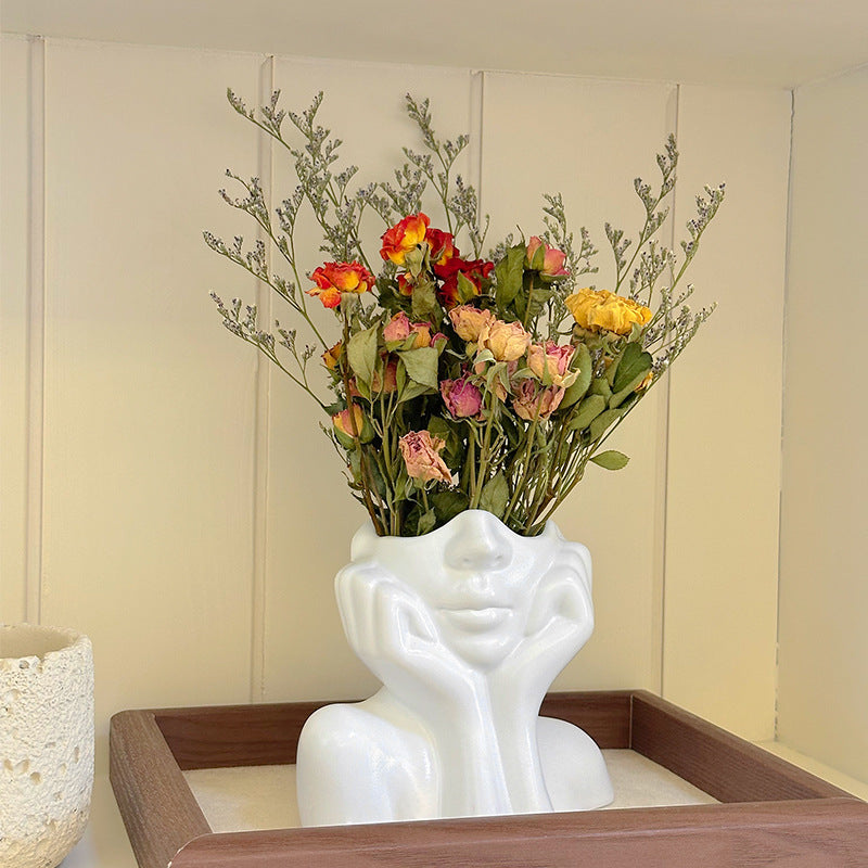 In Liebe versunken Vinyl Blumen Vase – klein